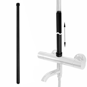 REA Adapter za podaljšek kopalne kadi/prhe BLACK 60 cm