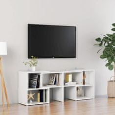 Greatstore TV omarica visok sijaj bela 104x30x52 cm iverna plošča