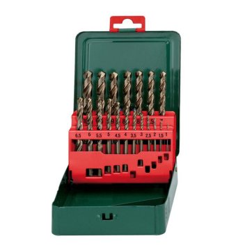 Metabo Komplet kovinskih svedrov HSS-CO 1–10 mm, 19-delni
