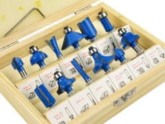 GEKO Set rezkarjev za les 12 kos, 6 mm G01201
