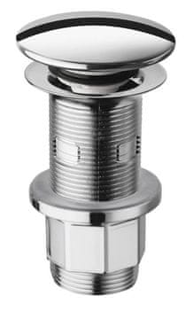 SILFRA Izpušni sistem za umivalnik Click-Clack 5/4”, ABS/krom, velika zátka, 10-80mm