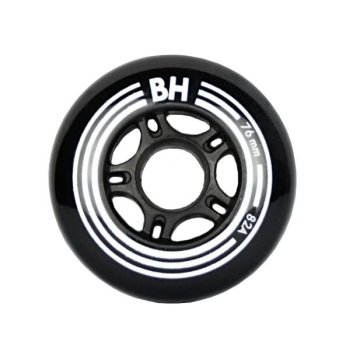 BH Multipack 8pcs Black 76mm 82A in-line caster 1 kos