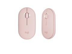 Logitech Slim Wireless Combo MK470 tipkovnica in miška, roza, gr. (920-011322)