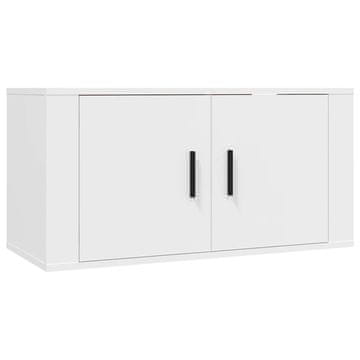 Vidaxl Stenska TV omarica bela 80x34,5x40 cm