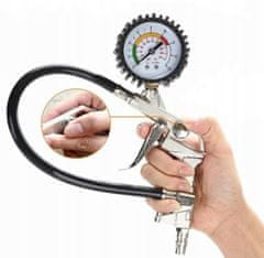 Korbi Pistola za Polnjenje Pnevmatik z Manometrom