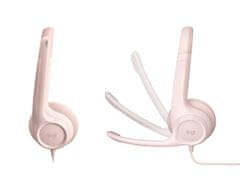 H390 slušalke, USB, roza (981-001281)