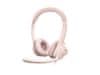 Logitech H390 slušalke, USB, roza (981-001281)