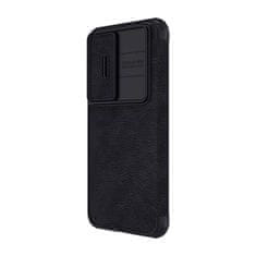 Nillkin Qin Usnjeni ovitek Pro za SAMSUNG S23+ (črn)
