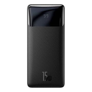 BASEUS Powerbank Bipow 10000mAh, 2xUSB, USB-C, 15W (črna)