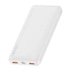 BASEUS Powerbank Bipow 10000mAh, 2xUSB, USB-C, 20W (bela)