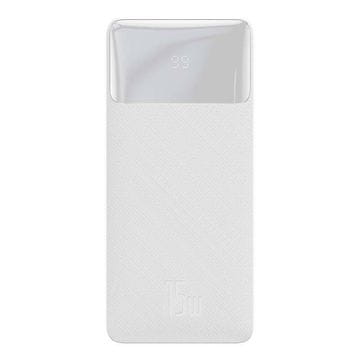 BASEUS Powerbank Bipow 10000mAh, 2xUSB, USB-C, 15W (bela)