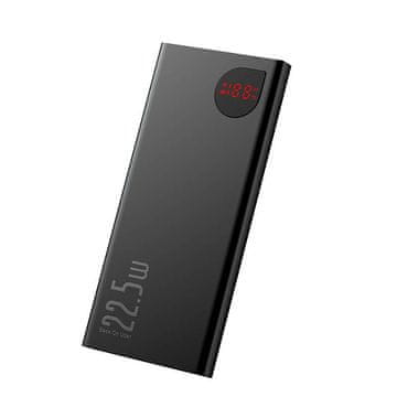 BASEUS Adaman Metal Powerbank, 10000mAh, 22,5W (črn)