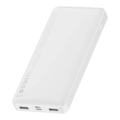 BASEUS powerbank Bipow 10000mAh, 2xUSB, USB-C, 15W (bela)