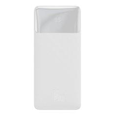 BASEUS powerbank Bipow 10000mAh, 2xUSB, USB-C, 15W (bela)