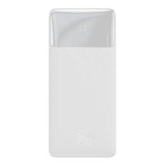 BASEUS Powerbank Bipow 10000mAh, 2xUSB, USB-C, 15W (bela)