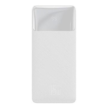 BASEUS Powerbank Bipow 10000mAh, 2xUSB, USB-C, 15W (bela)
