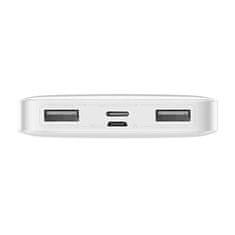 BASEUS Powerbank Bipow 10000mAh, 2xUSB, USB-C, 15W (bela)