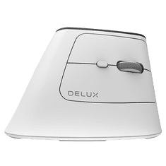 Delux MV6 DB BT+2.4G brezžična vertikalna miška (bela)
