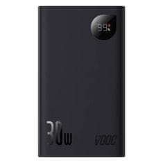 BASEUS Powerbank Adaman 2, 20000 mAh, 30 W, 3xUSB, USB-C (črna)