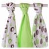 XKKO BMB Bambusova plenica Spirals&Bubbles 70x70 - Lime MIX (3 kom)