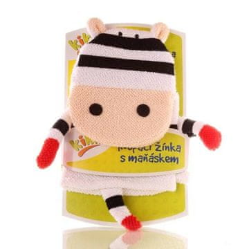 XKKO Plavalne rokavice z lutko - Zebra 2