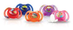 Nuby classic ovalna masažna duda 0-6m - roza