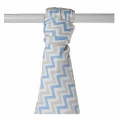 XKKO BMB brisača iz bambusa 90x100 skandinavska Baby Blue Chevron