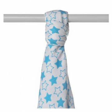 XKKO BMB brisača iz bambusa 90x100 Little Stars Cyan