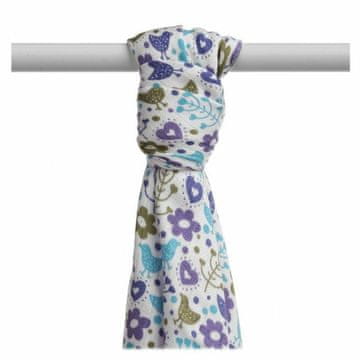 XKKO BMB brisača iz bambusa 90x100 Flowers & Birds Boys