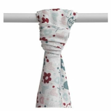 XKKO BMB brisača iz bambusa 90x100 Flowers & Birds Girls