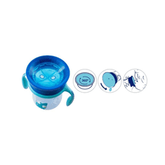 Chicco poučna skodelica 360 od 12m, 200ml, modre barve