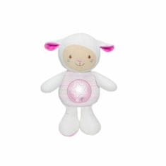 Chicco Nočna lučka Cuddly - ovce z melodijo in možnostjo snemanja, roza