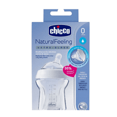 Chicco Natural Feeling otroška steklenica za dojenčke 150ml, od 0m +