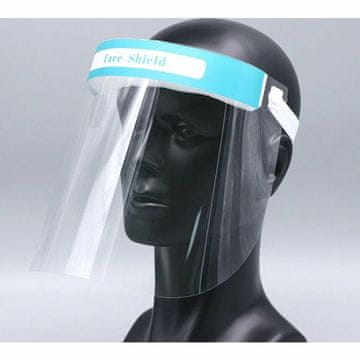 Babys Zaščitni ščitnik za obraz z udobno peno in gumijastim trakom