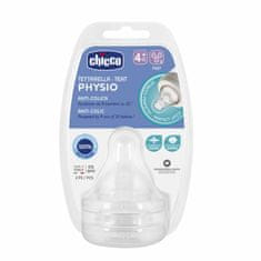 Chicco Physio, Rezervna duda za steklenico Perfekt 5, hiter pretok 4m +, 2 kom