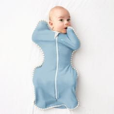 LOVE TO DREAM Swaddle UP - Ovitek, velikost M, praškasto modra, 1 FAZA, 3-6m, 6-8,5kg