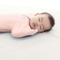 LOVE TO DREAM Swaddle UP Lite - ovoj, velikost M, svetlo roza, FAZA 1, 3-6m, 6-8,5kg