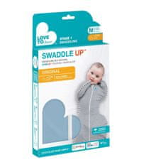 LOVE TO DREAM Swaddle UP - Ovitek, velikost M, praškasto modra, 1 FAZA, 3-6m, 6-8,5kg