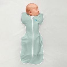 LOVE TO DREAM Swaddle UP Lite-Wrapper, velikost XS, olivno zelena, FAZA 1, 0-1m, 2,2-3,8 kg