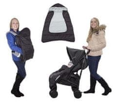 CuddleCo Comfi-Cape, torba za voziček / avtosedež / nosilec 3v1, 25x12 cm, črna / siva