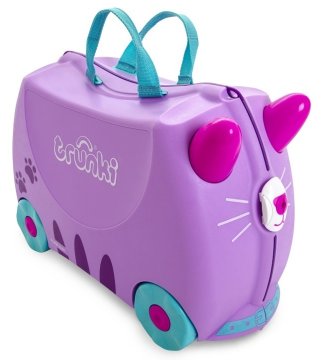 Trunki Kovček s kolesi, Cat Cassie + nalepke, od 3r+