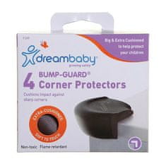 Dreambaby Corner zaščita iz penaste gume okrogla, 4 kos, rjava