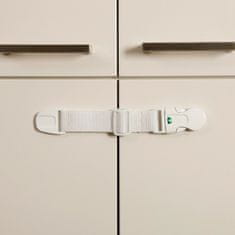 Dreambaby Nastavljiva tekstilna varnostna ključavnica za omare, 1 kos