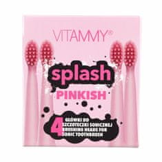 Vitammy SPLASH, Nadomestni ročaji za zobne ščetke SPLASH, roza /, 4 kos