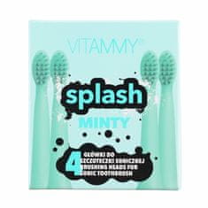 Vitammy SPLASH, Nadomestni ročaji za SPLASH zobne ščetke, meta, 4 kos