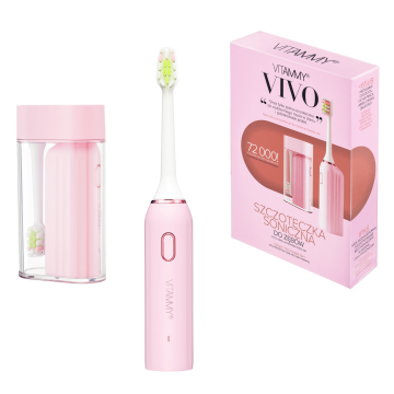 Vitammy VIVO Pink Sonic zobna ščetka s etuijem, roza