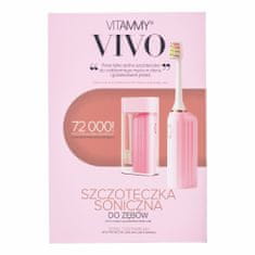 Vitammy VIVO Pink Sonic zobna ščetka s etuijem, roza
