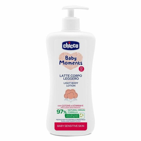 Chicco Baby Moments, losjon za telo za otroke, 500ml, od 0m +