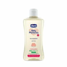 Chicco Baby Moments, Kopalno olje z bombažnim oljem, 200 ml, od 0m +