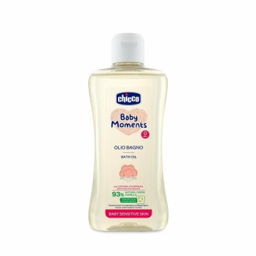 Chicco Baby Moments, Kopalno olje z bombažnim oljem, 200 ml, od 0m +